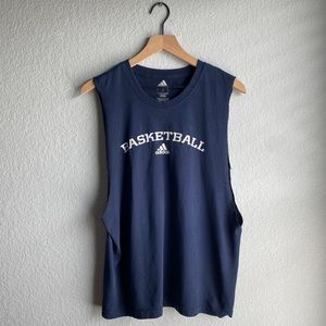 Adidas Basketball Tank Top Navy Blue Large - Excellent Condition